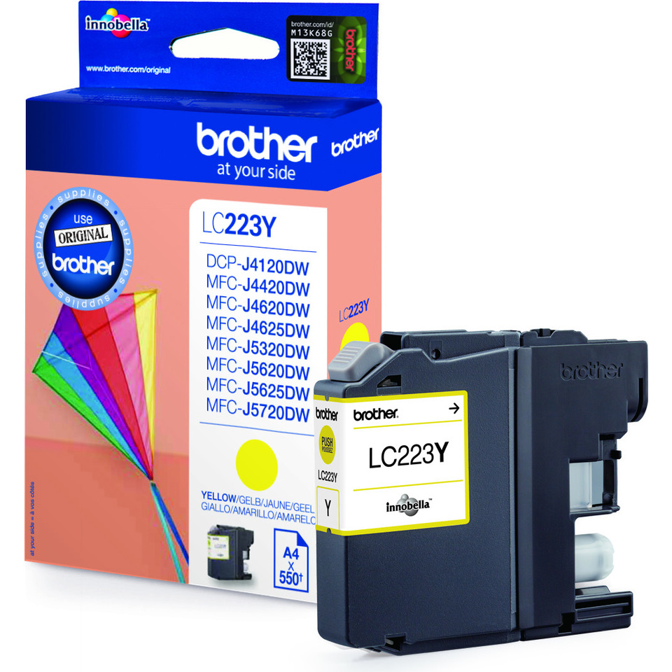 Brother LC223YBP cartouche d'encre 1 pièce(s) Original Jaune