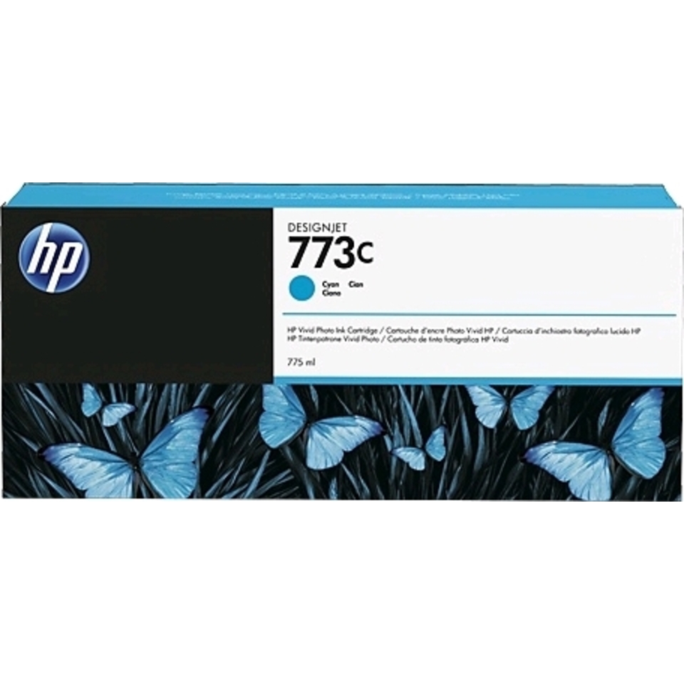 HP Cartouche d'encre DesignJet 773C cyan de 775 ml