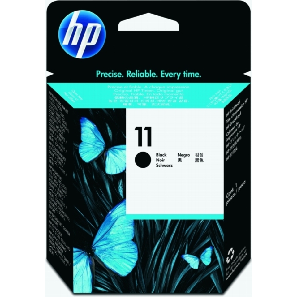 HP 11 Black Printhead cartouche d'encre 1 pièce(s) Noir