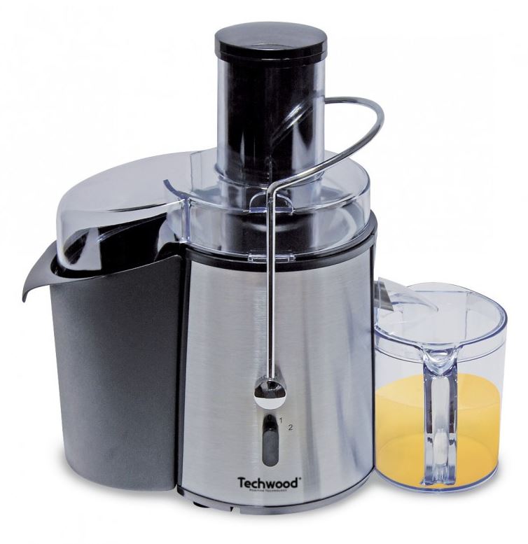 Techwood TCFI-1050 Centrifugeuse 1000 W Noir, Acier inoxydable