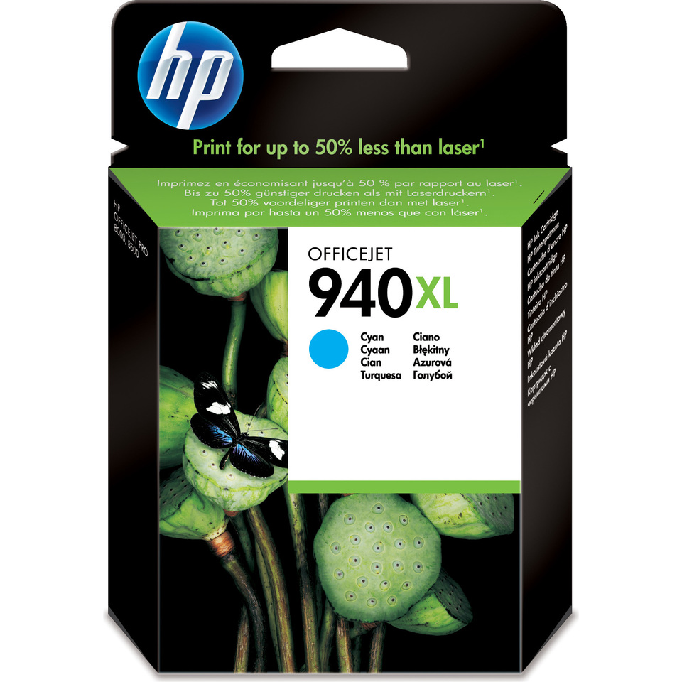 HP 940XL High Yield Cyan Original Ink Cartridge cartouche d'encre 1 pièce(s) Rendement élevé (XL)