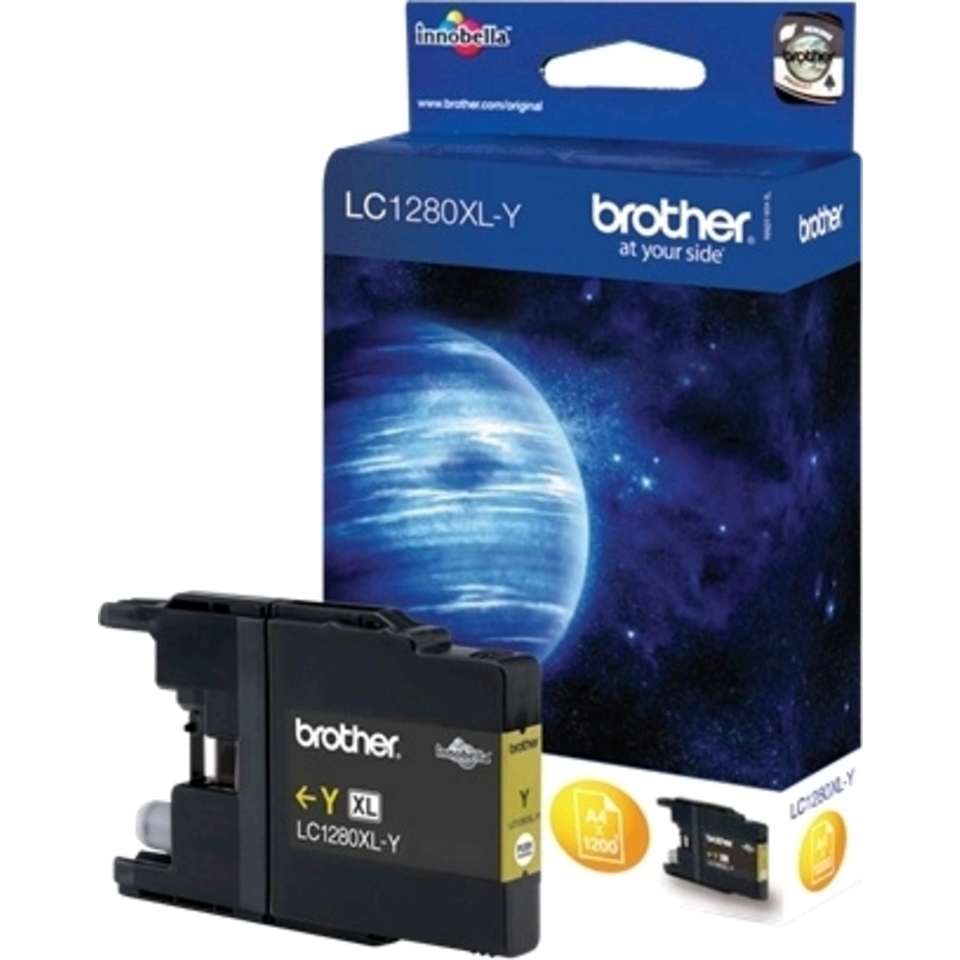 Brother LC1280XLYBP cartouche d'encre 1 pièce(s) Original Rendement élevé (XL) Jaune