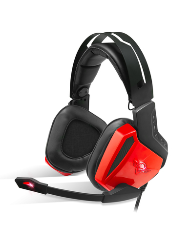Spirit of Gamer XPERT-H100 Casque Avec fil Arceau Gaming USB Type-A Noir, Rouge