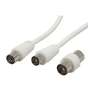 MCL MC782AGE-5M câble coaxial Blanc