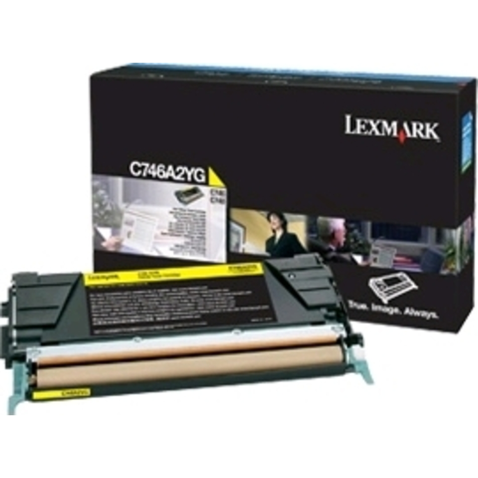 Lexmark C746A3YG Cartouche de toner 1 pièce(s) Original Jaune