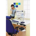 Kensington Tapis de souris noir en mousse, repose-poignets intégré