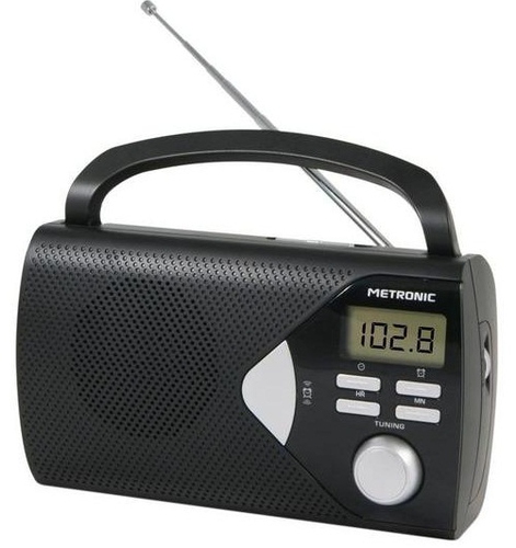 Metronic 477205 Radio portable Numérique Noir