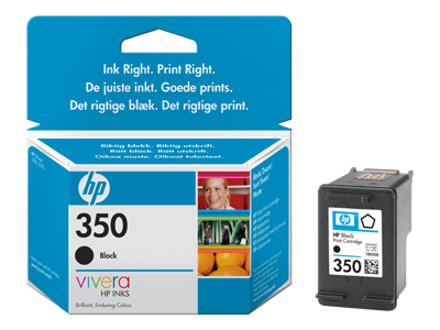HP 350 cartouche d'encre noir authentique