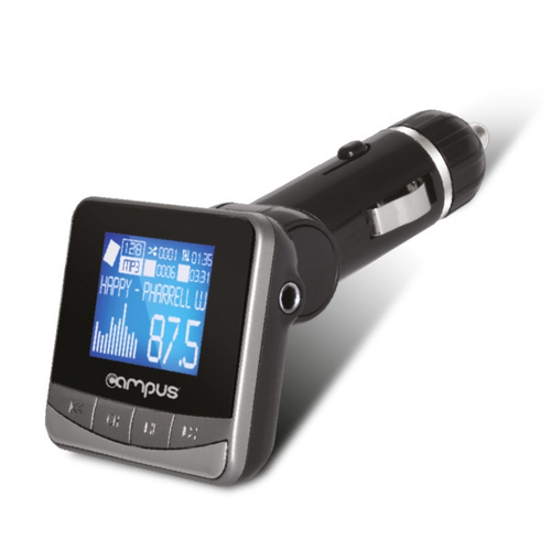 ADVANCE FM Wave 87,5 - 107,9 MHz Allume-cigare Noir, Argent