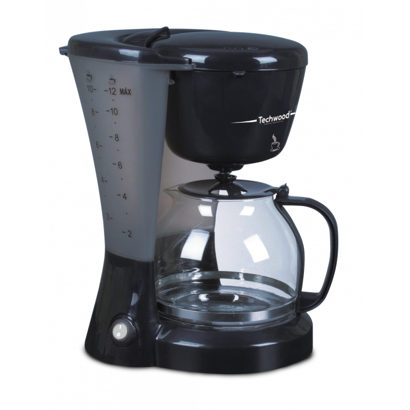TECHWOOD Cafetiére Electrique 10/12 Tasses Noir