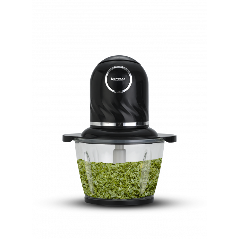 Techwood THA-806 hachoir électrique 0,8 L 300 W Noir, Transparent