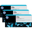 HP 771C pack de 3 cartouches d'encre DesignJet magenta clair, 775 ml