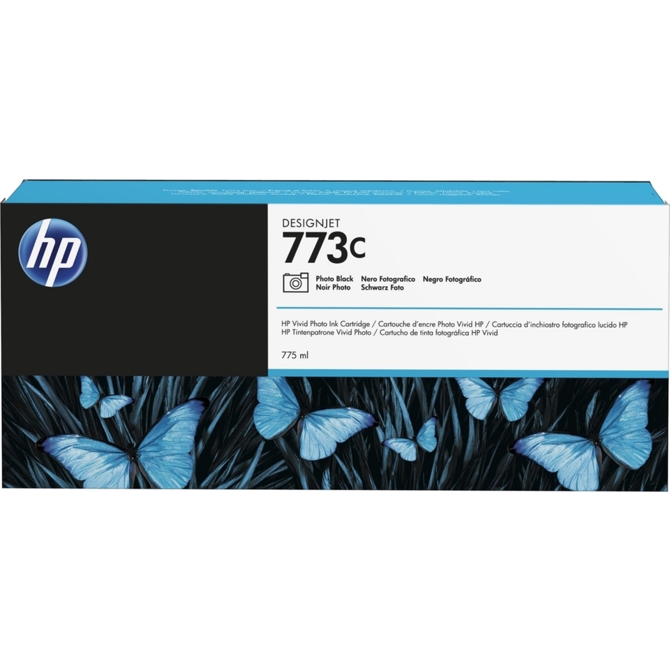 HP Cartouche d'encre DesignJet 773C noir photo de 775 ml