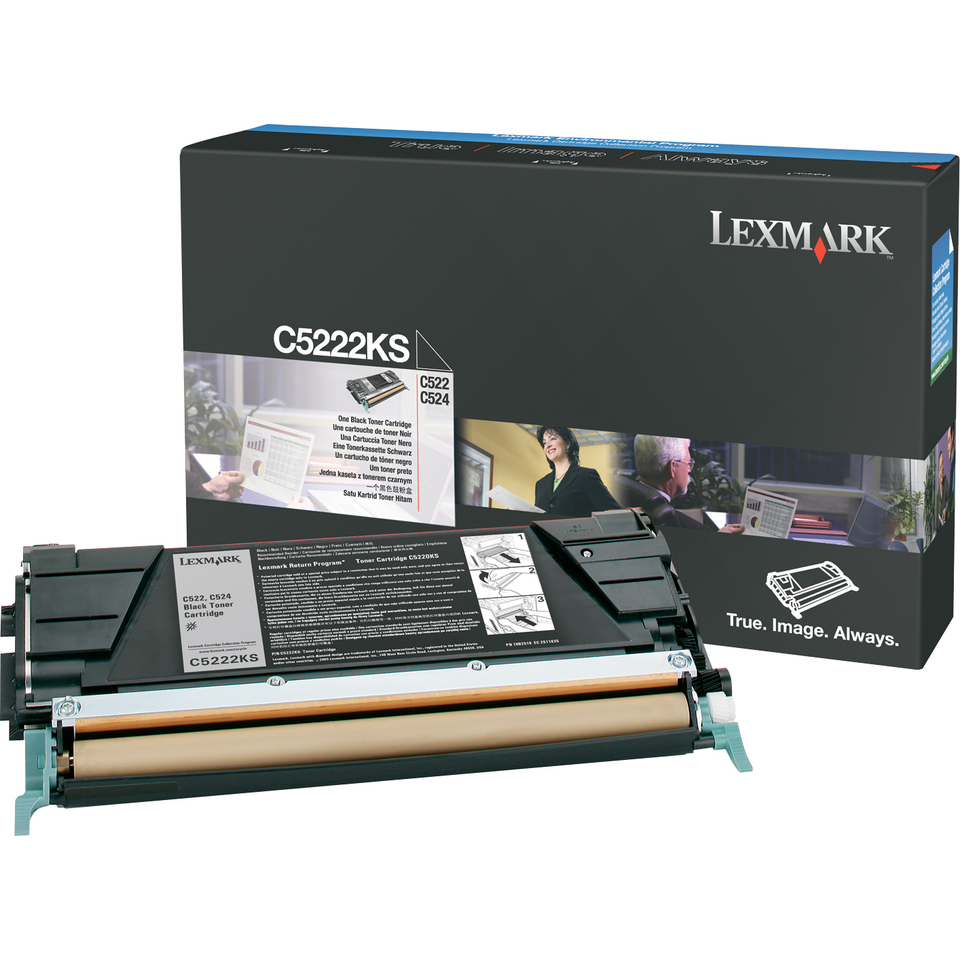 Lexmark Black Toner Cartridge for C52x Cartouche de toner Original Noir