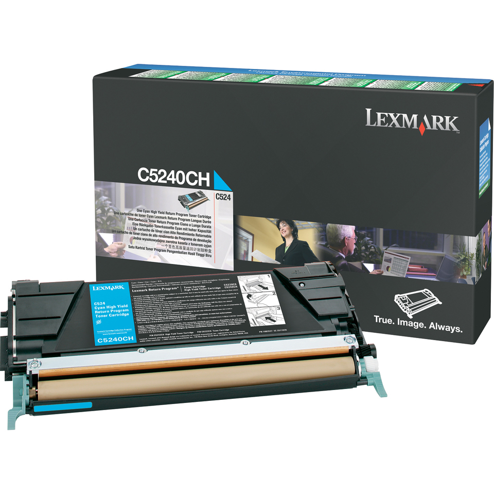 Lexmark 00C5240CH Cartouche de toner Original Cyan