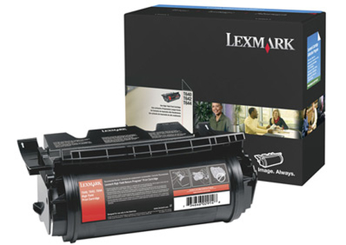 Lexmark T640, T642, T644 High Yield Print Cartridge Cartouche de toner Original Noir