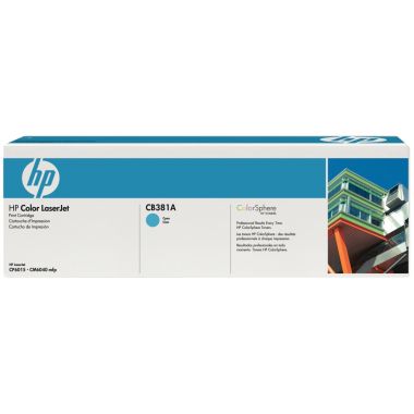 Cartouche laser à la marque HP CB381A cyan.