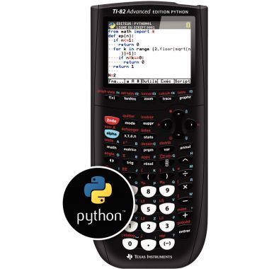Texas Instruments TI-82 Advanced Edition Python calculatrice Poche Calculatrice scientifique Noir