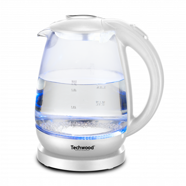 TECHWOOD Bouilloire 1,7L verre