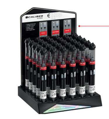 CALIBER BOX CABLE TYPE USB - Présentoir x30