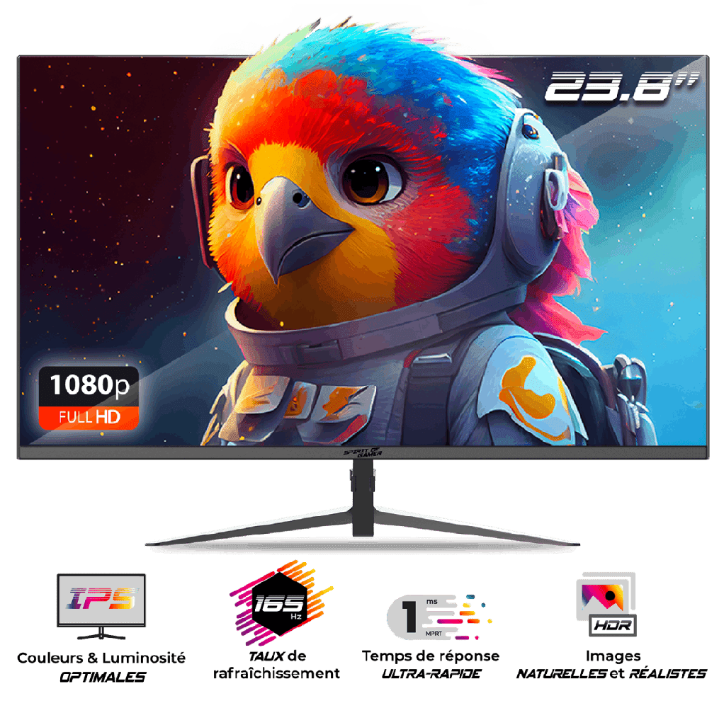 SPIRIT OF GAMER Ecran PC gamer 24" 