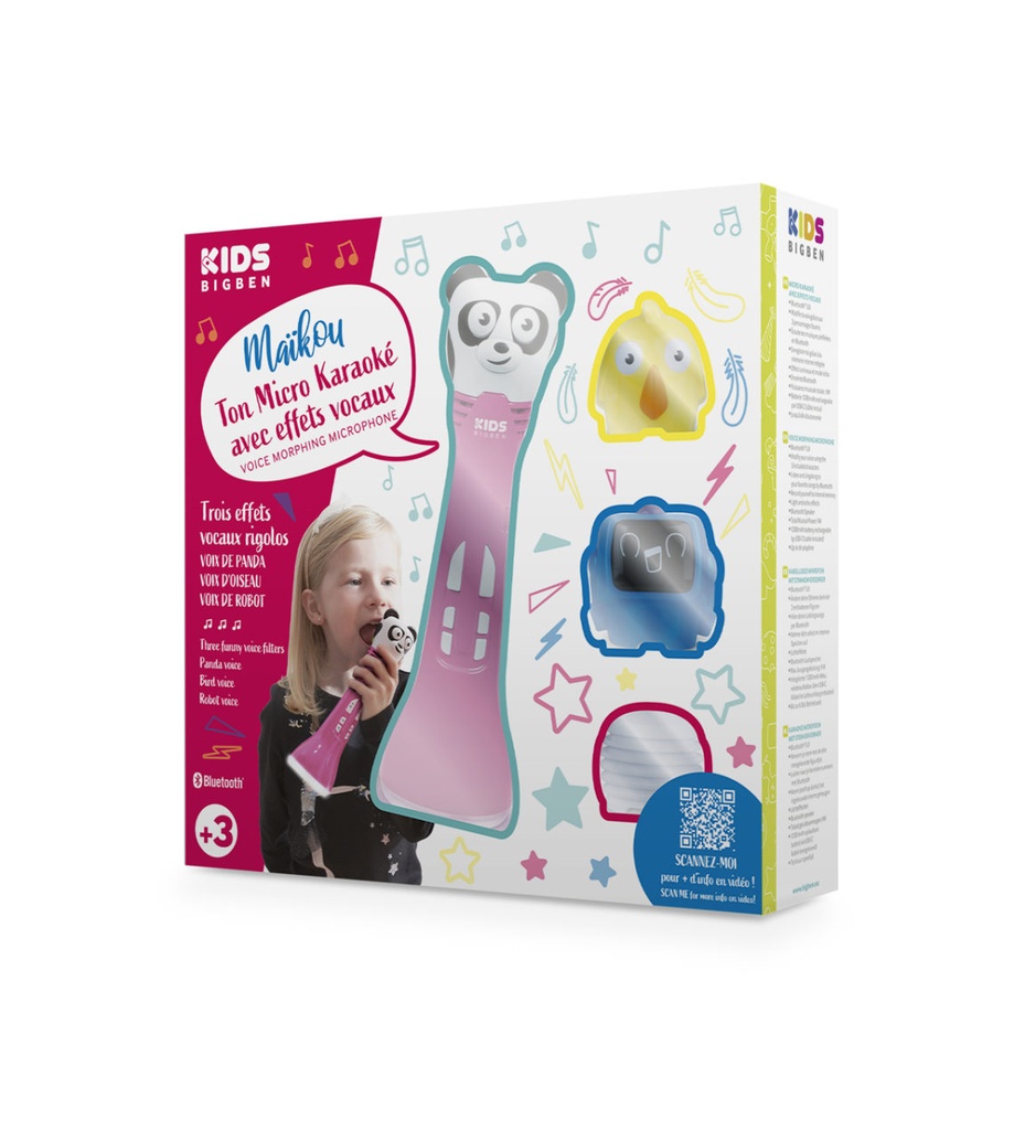Bigben Interactive Micro karaoké enfant - rose