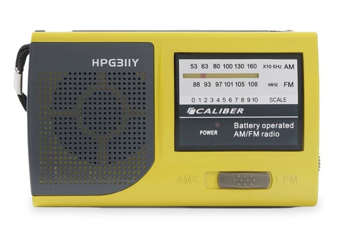 CALIBER - Radio portable mini jaune