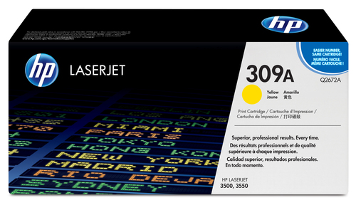 HP 309A Yellow Original LaserJet Toner Cartridge Cartouche de toner 1 pièce(s) Jaune