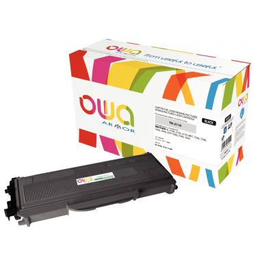 Cartouche laser compatible à la marque Brother TN2110 noir.