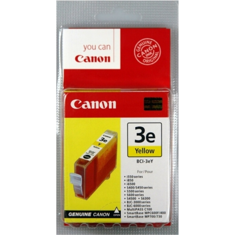 Canon BCI-3EY cartouche d'encre 1 pièce(s) Original Jaune