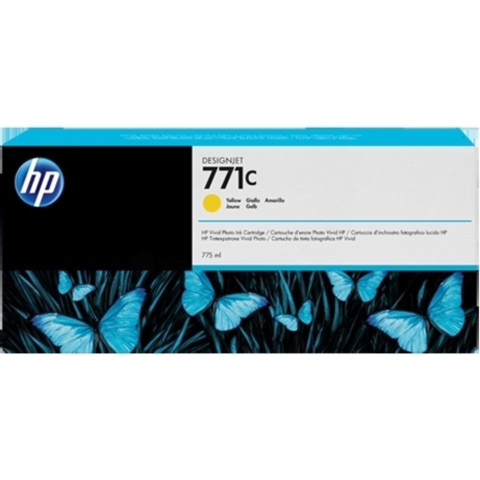 HP 771C cartouche d'encre DesignJet jaune, 775 ml