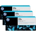 HP 771C pack de 3 cartouches d'encre DesignJet cyan clair, 775 ml