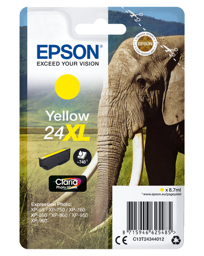 Epson Elephant Cartouche "Eléphant" - Encre Claria Photo HD J (XL)