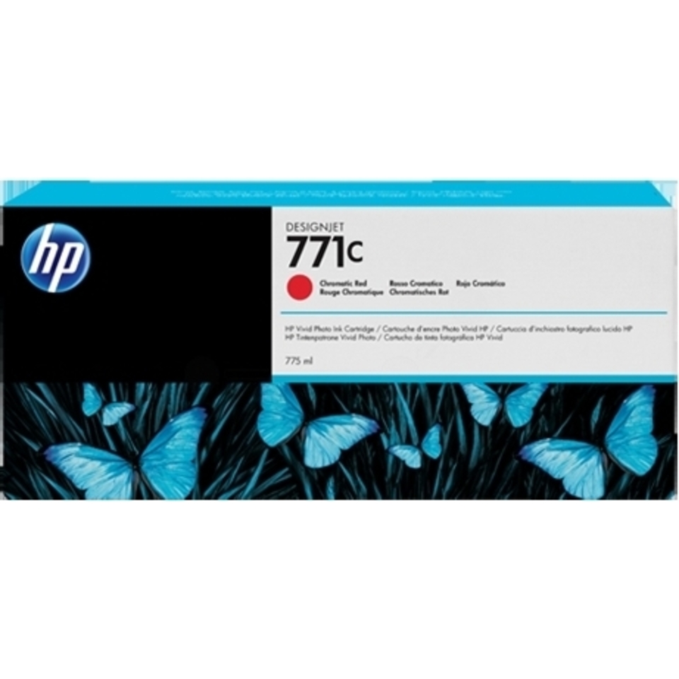 HP 771C cartouche d'encre DesignJet rouge chromatique, 775 ml