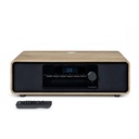 Thomson MIC300IBT ensemble audio pour la maison Système micro audio domestique 10 W Noir, Bois