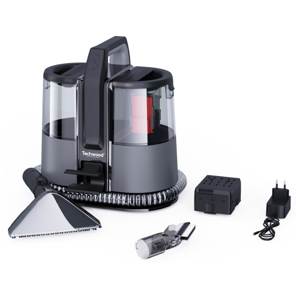 TECHWOOD Nettoyeur détacheur ss fil gris