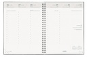Brepols Ecotiming Recycled PP Agenda hebdomadaire Noir