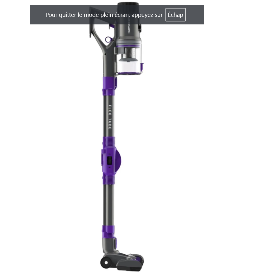 Arthur Martin AMP555 aspirateur balai et balai électrique Batterie Sec Sans sac 415 W Gris, Violet