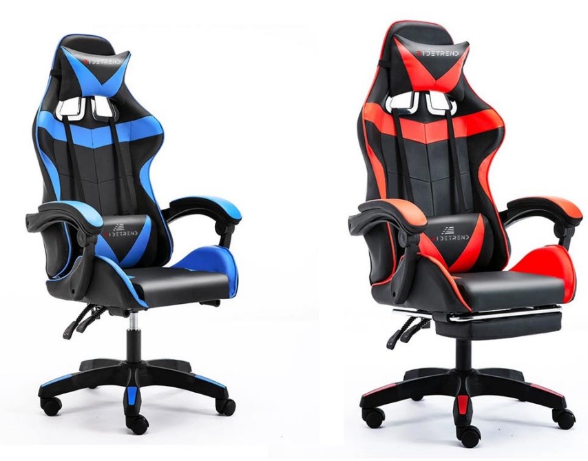 RIDE TREND - Siège gaming bleu et noir