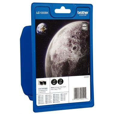 Pack de 2 cartouches laser à la marque Brother LC1000 noir.