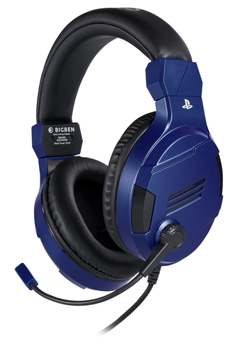 [CASQPS4OFHEADSETV3BL] Bigben Interactive PS4OFHEADSETV3G Casque Avec fil Arceau Jouer Bleu