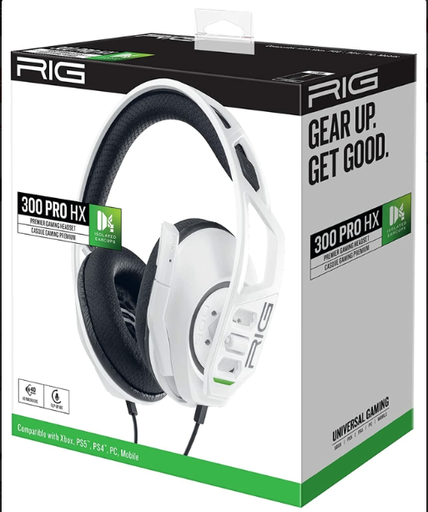 [CASQRIG300PROHXW] NACON RIG 300 PRO HX Casque Avec fil Arceau Jouer Blanc