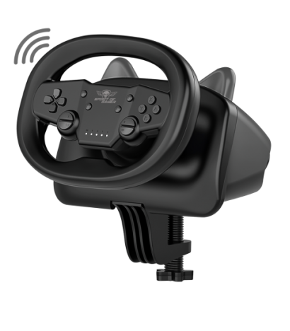 [JVSOG-RWPABK] Spirit of Gamer RACE WHEEL PRO AIR Noir Bluetooth/USB Volant Android, Nintendo Switch, PC, PlayStation 4, PlayStation 5, iOS
