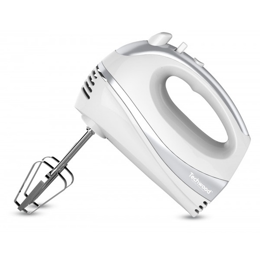 [ROBTMM8001TECH] Techwood TMM-8001 Batteur à main 200 W Argent, Blanc