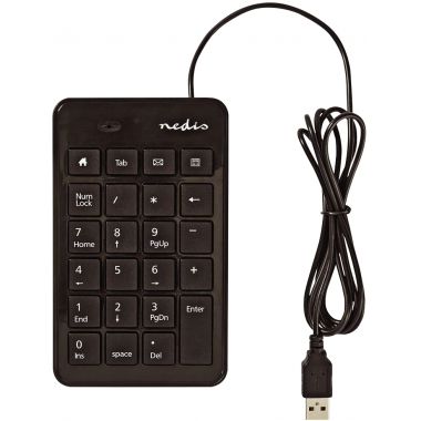 [449573] Pavé numérique filaire USB Nédis couleur noir