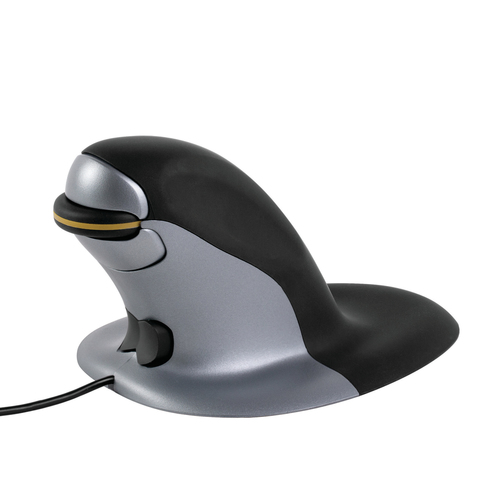[641107] Fellowes Souris verticale ambidextre Penguin – Avec fil - Moyen