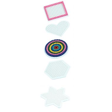 [772749] Blister de 5 plaques préformées de base pour perles Hama taille midi