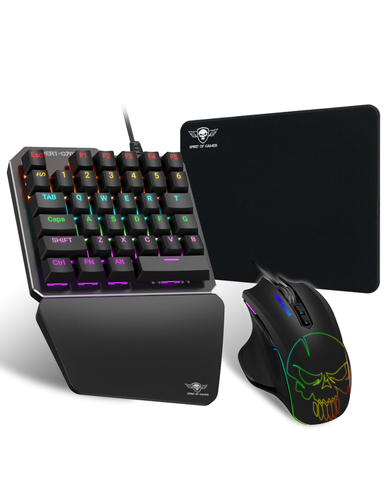 [CLAVCLA2IN1] Spirit of Gamer Xpert Gameboard G700 clavier Souris incluse USB QWERTY Anglais Noir