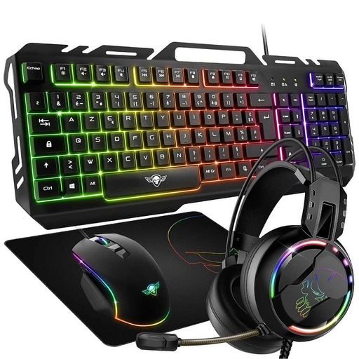 [CLAVCLS-PMKH5] Spirit of Gamer PRO MKH5 clavier Souris incluse Gaming USB AZERTY Français Noir