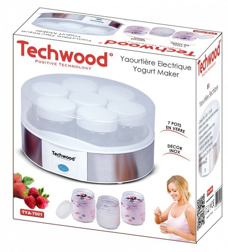 [CUISTYA7001TECH] Techwood TYA-7001 machine à yaourts 1,05 L Yahourt 15 W